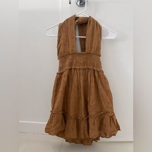 Small Aerie halter eyelet dress